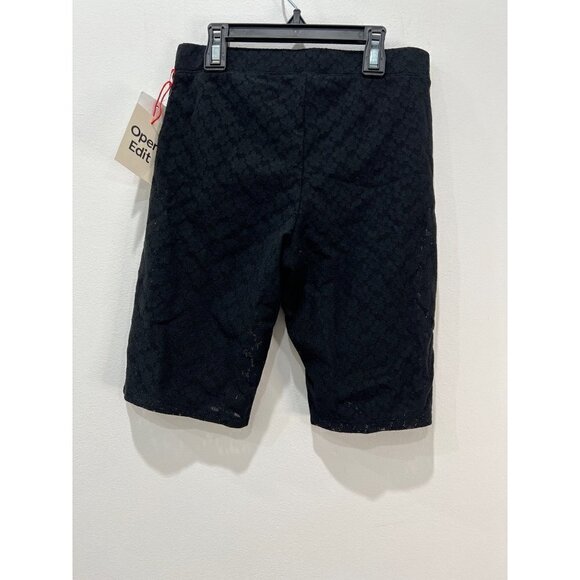 NWT Open Edit Floral Lace Bike Shorts In Black - Picture 5 of 11